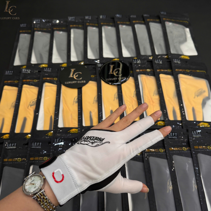 Găng tay bida Predator Second Skin Jasmin Ouschan Signature – Trắng – Tay trái 