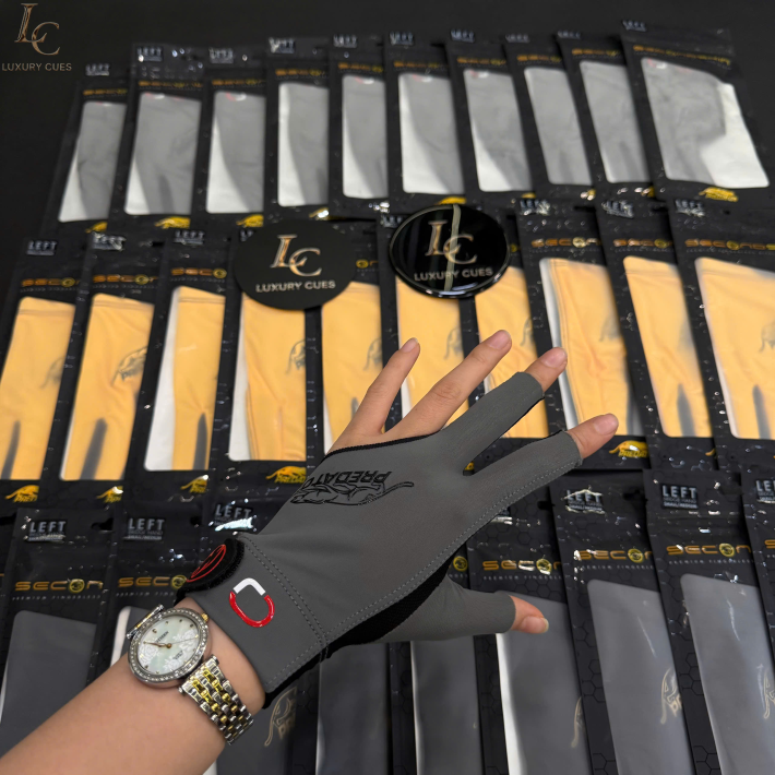 Găng tay bida Predator Second Skin Jasmin Ouschan Signature – Màu xám – Tay trái