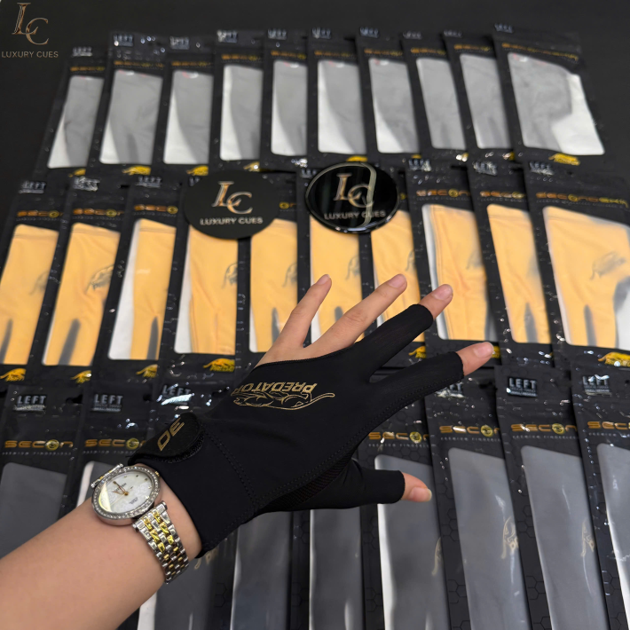 Găng tay bida Predator Second Skin Black & Gold – Phiên bản Kỷ niệm 30 năm (Tay trái)