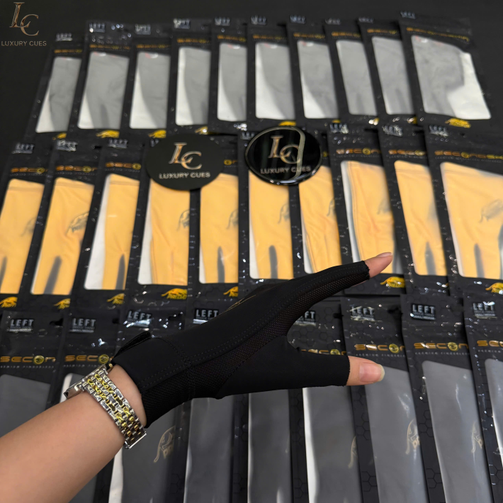 Găng tay bida Predator Second Skin Black & Gold – Phiên bản Kỷ niệm 30 năm (Tay trái)
