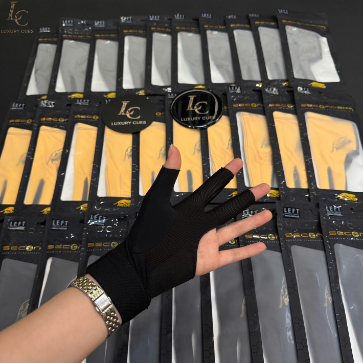 Găng tay bida Predator Second Skin Black & Gold – Phiên bản Kỷ niệm 30 năm (Tay trái)