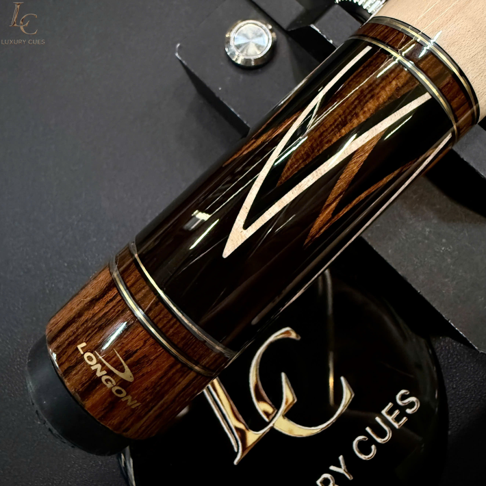 Gậy Bida Lỗ LONGONI FLAMES LEATHER STRIPES