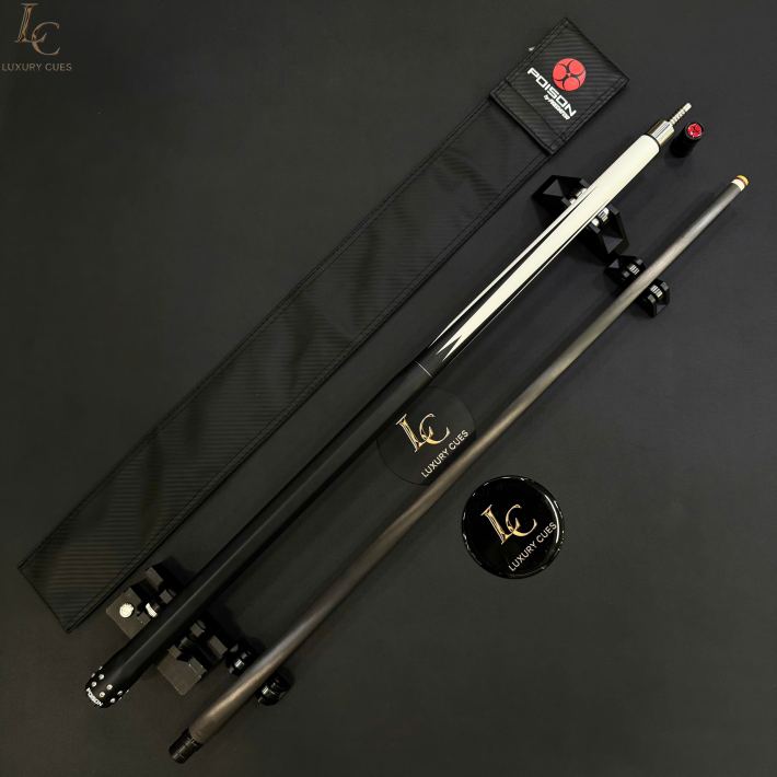 Poison Nitro-12 Ngọn Full Carbon | Cơ Bida Lỗ Chính Hãng