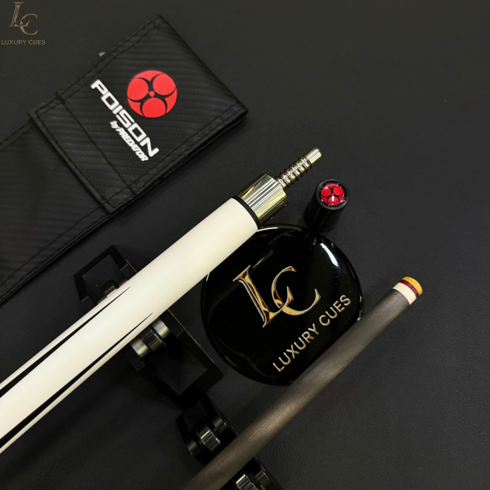 Poison Nitro-12 Ngọn Full Carbon | Cơ Bida Lỗ Chính Hãng