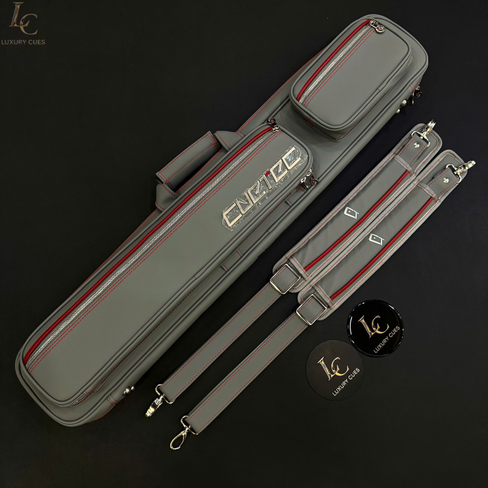 Bao Cơ Cuetec Pro Line Màu Xám 4x8 Soft Case (4 Chuôi + 8 Ngọn)