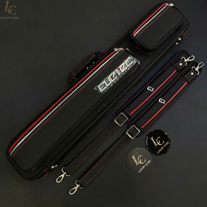 Bao Cơ Cuetec Pro Line Màu Đen 4x8 Soft Case (4 Chuôi + 8 Ngọn)