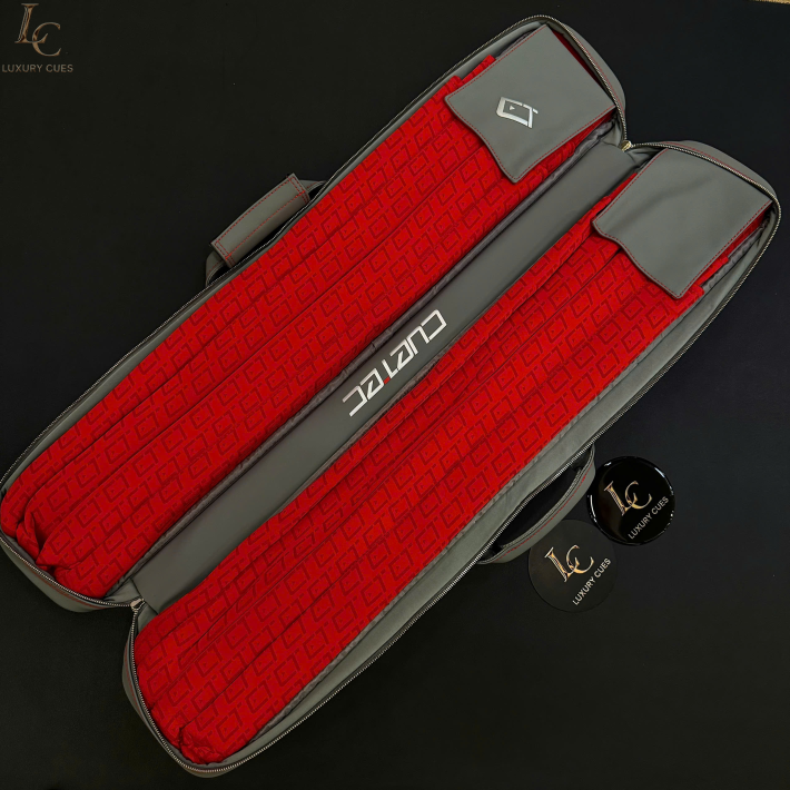 Bao Cơ Cuetec Pro Line Màu Xám 4x8 Soft Case (4 Chuôi + 8 Ngọn)