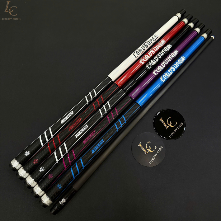 Gậy Bida Lỗ Leadsuper Dragon Tím –Ngọn Full Carbon Chính Hãng