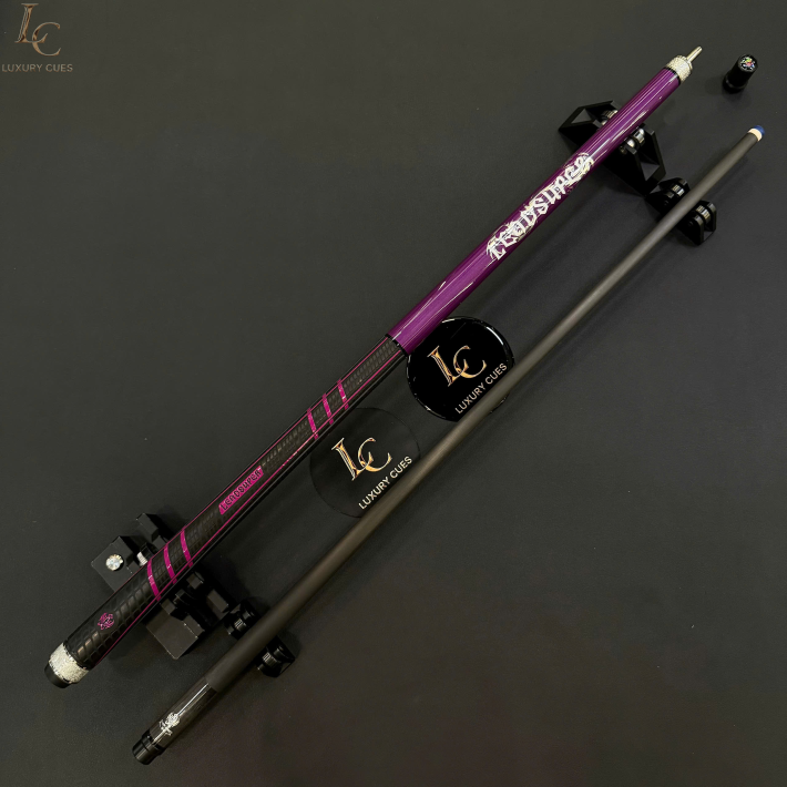Gậy Bida Lỗ Leadsuper Dragon Tím –Ngọn Full Carbon Chính Hãng