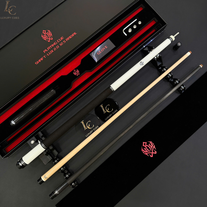 GẬY BIDA LỖ LEADSUPER LUXURY 2.0 TRẮNG - KÈM 2 NGỌN (CARBON & MỘC)