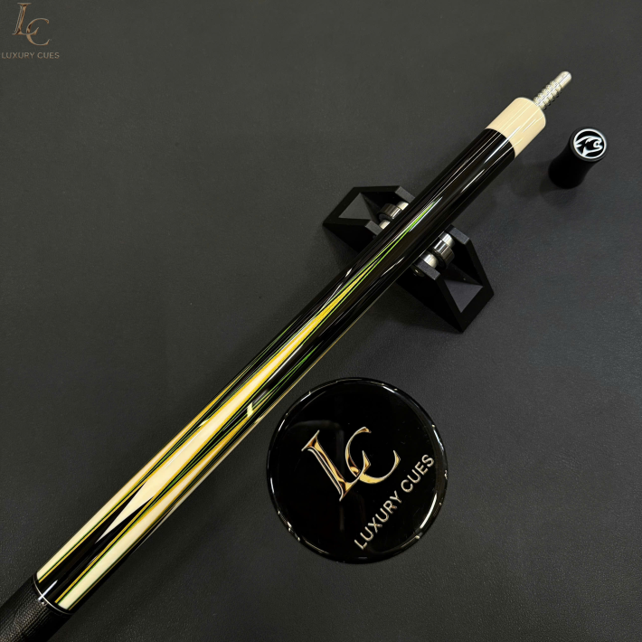 CHUÔI CƠ BIDA LỖ PREDATOR TRUE SPLICE 16 LIMITED EDITION - GỖ MUN ĐEN ĐIỂM XANH LÁ/VÀNG - TAY CẦM DA CAO CẤP