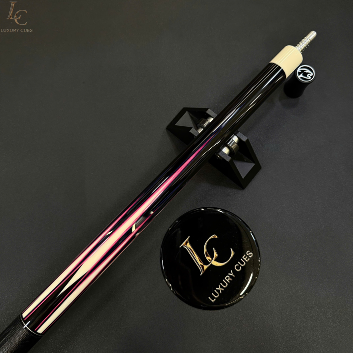 CHUÔI CƠ BIDA LỖ PREDATOR TRUE SPLICE 16 LIMITED EDITION - GỖ MUN ĐEN ĐIỂM TÍM/HỒNG - TAY CẦM DA CAO CẤP