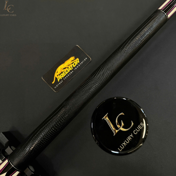 CHUÔI CƠ BIDA LỖ PREDATOR TRUE SPLICE 16 LIMITED EDITION - GỖ MUN ĐEN ĐIỂM TÍM/HỒNG - TAY CẦM DA CAO CẤP