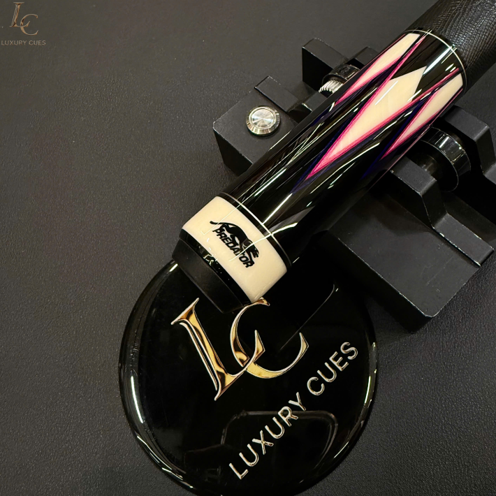 CHUÔI CƠ BIDA LỖ PREDATOR TRUE SPLICE 16 LIMITED EDITION - GỖ MUN ĐEN ĐIỂM TÍM/HỒNG - TAY CẦM DA CAO CẤP