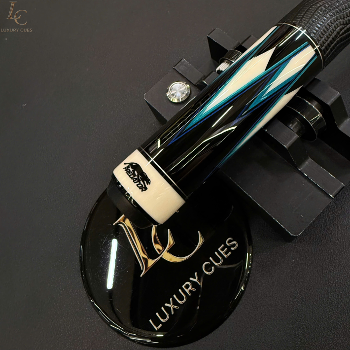 CHUÔI CƠ BIDA LỖ PREDATOR TRUE SPLICE 16 LIMITED EDITION - GỖ MUN ĐEN ĐIỂM XANH DƯƠNG/XANH NGỌC - TAY CẦM DA CAO CẤP