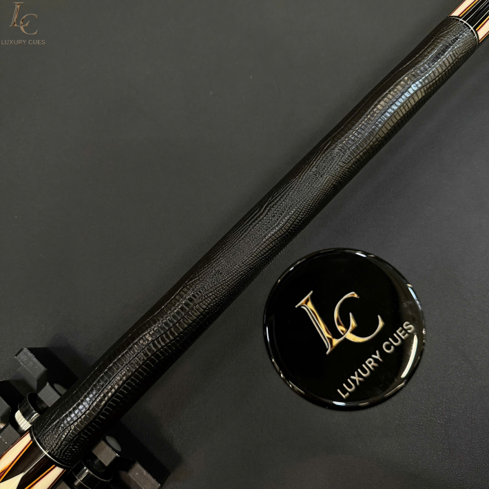 CHUÔI CƠ BIDA LỖ PREDATOR TRUE SPLICE 16 LIMITED EDITION - GỖ MUN ĐEN ĐIỂM ĐỎ/CAM - TAY CẦM DA CAO CẤP