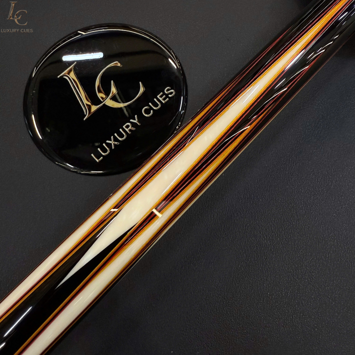 CHUÔI CƠ BIDA LỖ PREDATOR TRUE SPLICE 16 LIMITED EDITION - GỖ MUN ĐEN ĐIỂM ĐỎ/CAM - TAY CẦM DA CAO CẤP